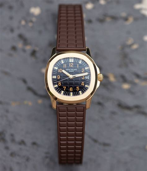 patek philippe aquanaut yellow gold|Patek Philippe aquanaut strap.